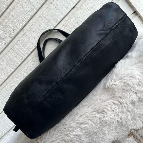 LOEWE Black Y2K Vintage Slouchy Tote Shoulder Bag Grunge - Picture 9 of 16